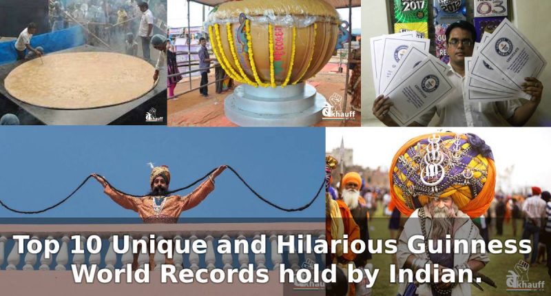 Top 10 Unique and Hilarious Guinness World Records hold by Indian.